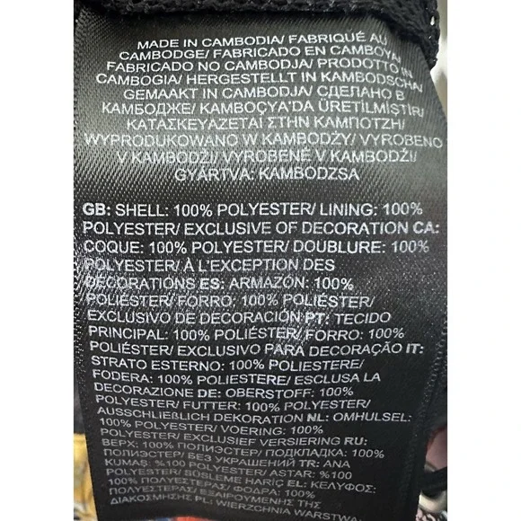 The North Face Women's Hydrenalite Floral Print Hooded Windbreaker Jacket L - Picture 14 of 14